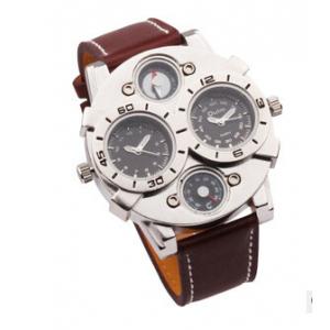 Compass men big face watches with japan movmenet double movement