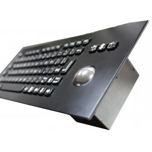 China 82 Keys Industrial Metal Mechanical Keyboard With 800 DPI Optical Trackball wholesale