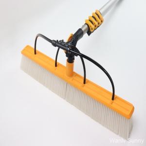 Adjustable Telescopic Pole Solar Cleaning Brush with Water Spray to Boost Energy Output