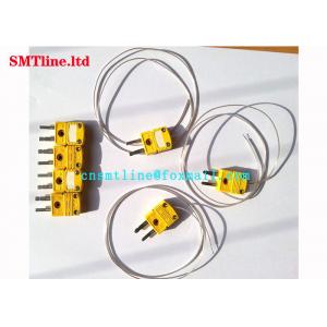 Yellow Color SMT Reflow Oven Thermocouple K Type Couples With 0.5m Cable