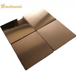 China Rose Gold Mirror Hairline Cold Rolled Stainless Steel Plate Ss Steel Sheet Sustainable supplier