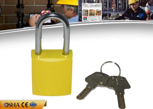 Colorful Aluminum Safety Lockout Padlocks Stable Paint Coating Surface