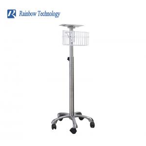 Stand Stainless Steel Medical Instrument Patient Monitor Trolley For Hospital