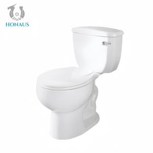 Promotion Type Ceramic Two Piece Toilet Bowl Siphonic Round Shape
