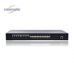 2 Layer Poe Switches With 16 SFP 8 COMBO 4 10GE Ports Support Wire Speed Switching