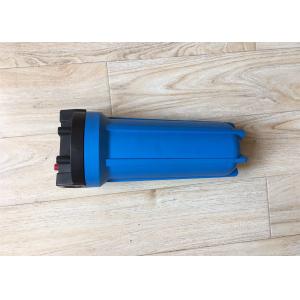 10 Inch Single "O" Ring Blue Water Filtration Housing With Air Release Button