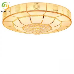 Hot Sale Luxury Led Crystal Golden Ceiling Lamp For Bedroom living room