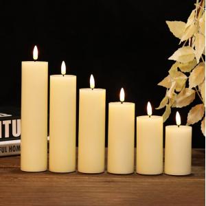 Bespoke Wedding Candle Centrepieces Decor LED Pillar Candles For Party