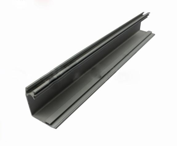 Powder Coated Aluminium Door Profiles Green / Grey For Decorations Accessories