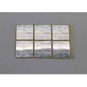 China Square Shape Laser Label Sticker Micro Text Eye Catching To Strengthen Brand Image supplier