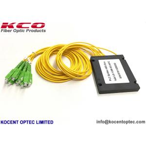 China los ABS del divisor 1x8 del acoplador de la fibra óptica de 0.9m m 2.0m m 3.0m m encajonan pérdida de inserción baja modular supplier
