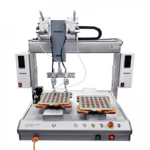 China Practical Auto Soldering Machine , Electronics Desktop Soldering Robot supplier