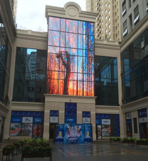 CP15-31D LED Grille Screen , Outdoor Led Advertising Screens 120/120° View Angle