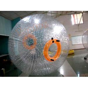 China Recreational TPU Inflatable Grass Zorb , Orange 3m Diameter Soccer Zorb Ball supplier