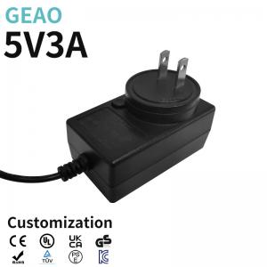 5V 3A Universal Ac To Dc Power Adapter IP20 18W Detachable Plug Power Adapter