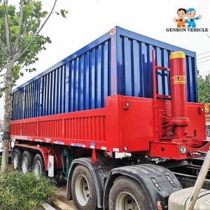 China 3 Axles Heavy Duty Rear Tipper Semitrailer Used To Delivery 20 FT Containers With Mechanical Suspension supplier