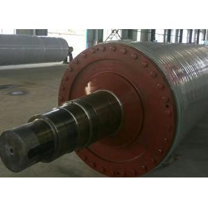 Grooved Rubber Covered Cast Iron Touch Roll Under Dryer For Toilet Paper Making Machine
