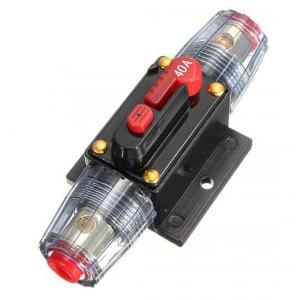 DC 12V/40A Car Stereo Audio Circuit Breaker Inline Fuse Protector Cutout 40AMP