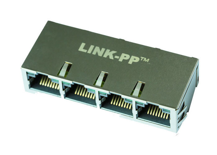 China L826-1L4T-16-F bas - profilez l'entrée 1x4 latérale multi - mettent en communication le récipient RJ45 avec la LED supplier