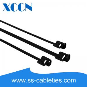 China Foldable Stainless Steel Locking Ties , High Strength Wire Zip Ties Cutted supplier