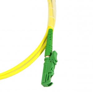 China Simplex Patch cables Single Mode Fiber Optic E2000 APC UPC Pigtail Patch Cord supplier