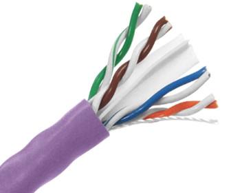 Plenum CAT6 Network Cable , CAT6 Ethernet Patch Cable For 600 MHz High Speed