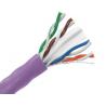 Plenum CAT6 Network Cable , CAT6 Ethernet Patch Cable For 600 MHz High Speed