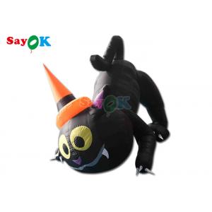 China Halloween Cartoon Animal Model Inflatable Black Cat Halloween Yard Decoration supplier
