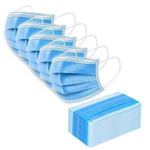 China A segurança Earloop máscaraes protetoras cara antivirosa não tecida do respirador de 3 dobras descartável supplier
