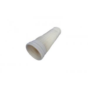 Nonwoven Punched Dust Collection Socks Glazed , Jet Dust Collector Bags Polypropylene Ring Seal