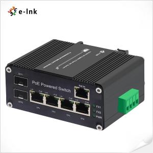 Din Rail 5 Port Industrial PoE Switch SFP Gigabit Ethernet Switch
