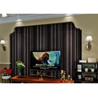 China Administration Luxury Black Velvet Flock Wallpaper Soundproof With Modern Style on sale