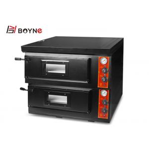 Window View Commercial 2 Decks Gas Pizza Oven For Hotel 1 Layer Bread Toaster 9KW Desktop Type