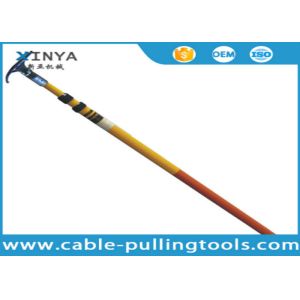 China Vara quente de alta tensão telescópica da fibra de vidro fácil da manutenção com medidores do comprimento 3 - 12 supplier