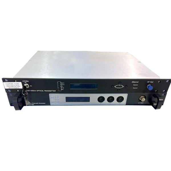 Cable TV 2*9dBm 1550nm Optical Transmitter External Modulation DFB Laser Type