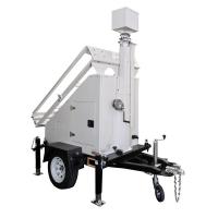 China OEM Mobile Solar Power Systems Trailer With 6m Manual Mast High Durability on sale