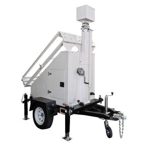 OEM Mobile Solar Power Systems Trailer With 6m Manual Mast High Durability