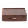 5200mAh Emergency Wooden Phone Charger , Ultra - Thin Easy Carry Power Bank