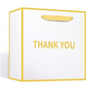 Customized Logo Custom Luxury Paper Bag Thank You Gift Shopping Bags For Boutique