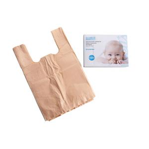 PLA Baby Diaper Biodegradable Garbage Bag Sustainable T Shirt Shape