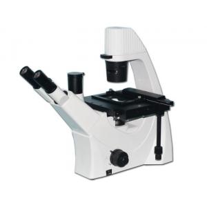 China Trinocular Inverted Biological Microscope 100x - 400x 9w Led Light supplier