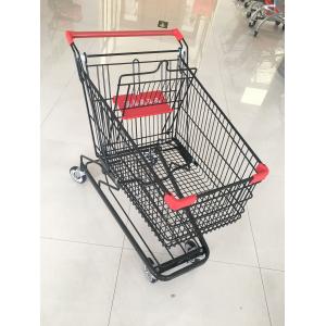 China 125 L Supermarket Shopping Trolley With 4 Swivel Flat Casters , 941 X 562 X 1001mm supplier