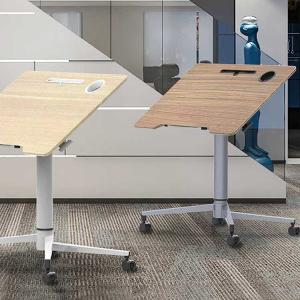 China MDF Adjustable Workstation Gas Lift Table 800*600*18mm supplier