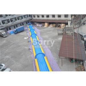 China 1000ft Inflatable  0.55mm PVC Tarpaulin Inflatable Water Slide For Adult supplier