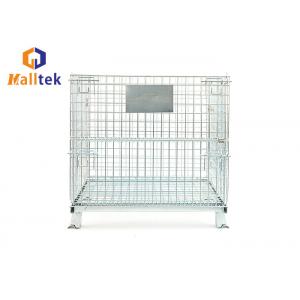 China Zinc Plated 1500kgs Warehouse Wire Mesh Storage Cages supplier