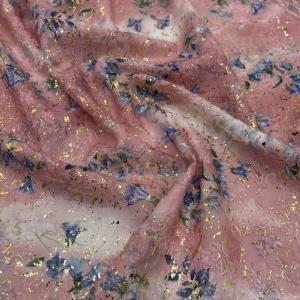 Low Shrinkage jacquard woven silk Cutting Foiled Printing L02-020-9