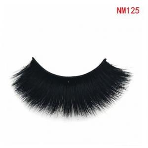 Fluffy Long 3D Real Mink Eyelash Extensions 18 - 22mm For Wedding / Cosplay
