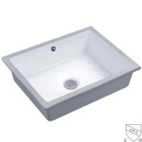 China Small Undermount Bathroom Sink Rectangle Seamless 545x380x180mm on sale
