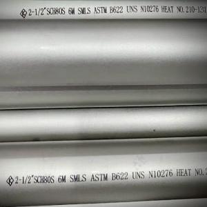 China Sch5S Hastelloy C276 Seamless Pipe , ASTM B622 6m Stainless Steel Pipe supplier