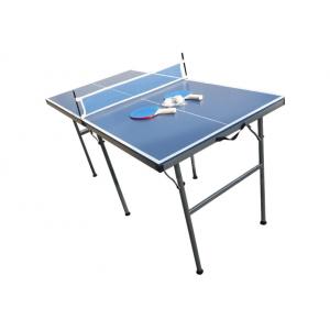 Tabela júnior de Pong do sibilo da cor azul, tabela meados de portátil do tênis de mesa do tamanho para o jogo da família